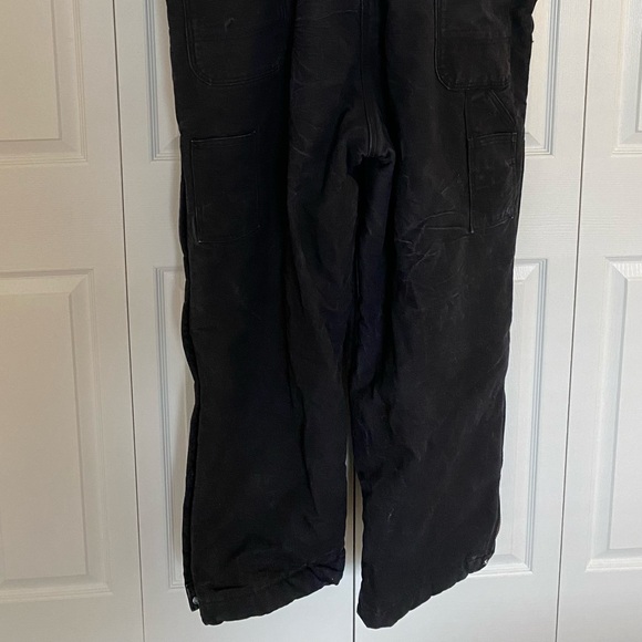 Carhartt FR Flame-Resistant Insulated Bib Overalls Black - Picture 10 of 13